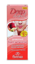 Крем-депилятор для удаления волос на лице с маслом персика, 50мл Формула 126