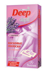 Восковые полоски для депиляции сухой кожи с лавандой Формула 486