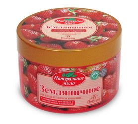 Натуральное «Земляничное» мыло для ухода за телом и волосами, 450г Форму